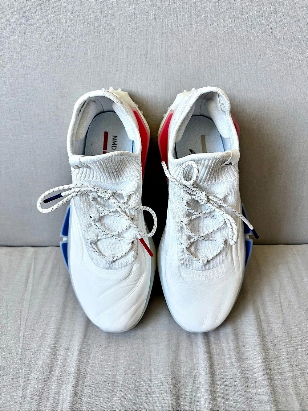 Adidas NMD S1 FS "Copa" White Red Blue Sneakers with Fusionskin Uppers - Sz 8.5 - Picture 4 of 10